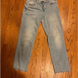 Old navy washed blue jeans